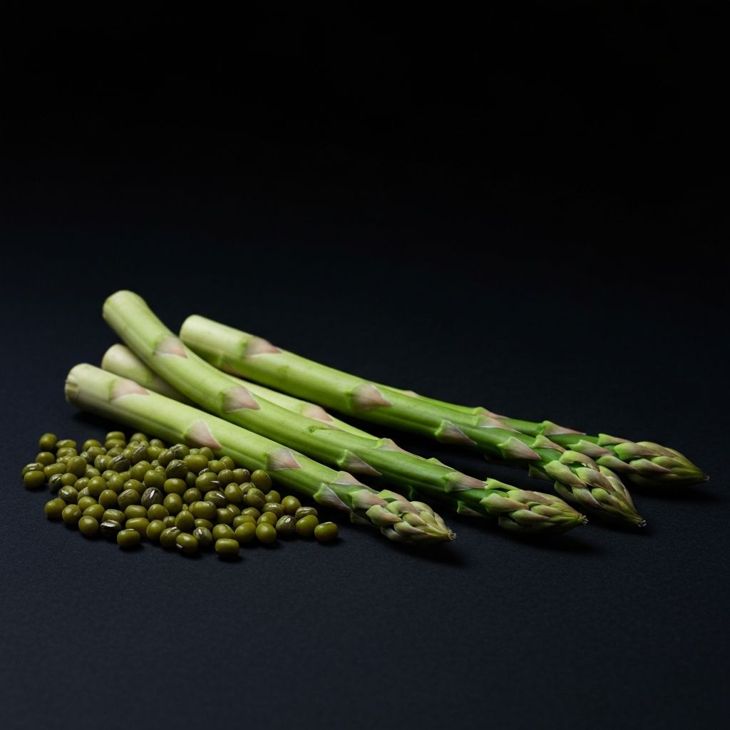 Asparagus and mung beans